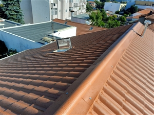 Telhado chapa sanduiche com velux